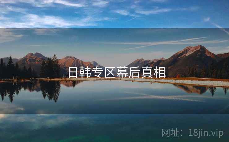 日韩专区幕后真相